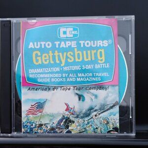 CD set Auto Tape Tours Battle Gettysburg with Map guided tour of battlefields
